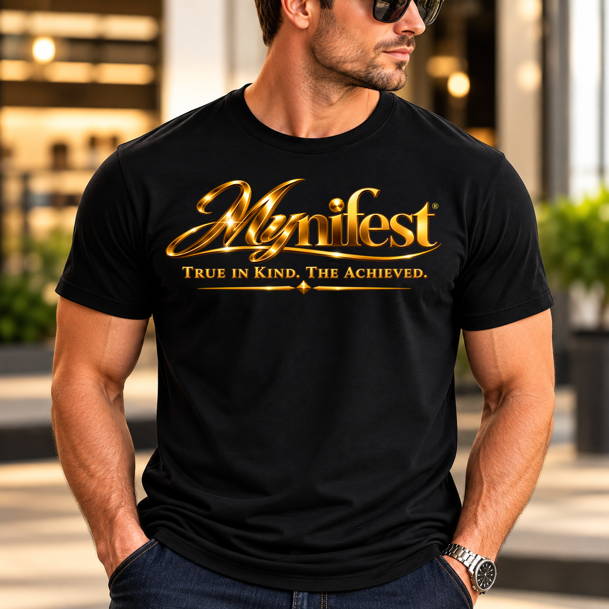 Mynifest Men's Black T-Shirt